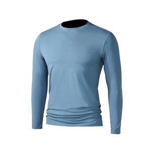 Masculinos t-shirts y2116 modal pulôver para homens macio pele-friendly tecido primavera outono Básico Básico Casual Fit Mangas Longas Male Marca Brand