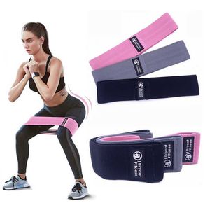 3 livelli Fasce per anca Resistenza Allenamento Bottino Esercitatore Elastico antiscivolo per le donne Palestra di casa Yoga Fitness Glutei Stretching Training H1026