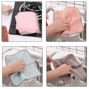 Nonstick olja torka trasor kökseffektiv super absorberande mikrofiber rengöring tyg hem tvätträtt kök rengöring handduk