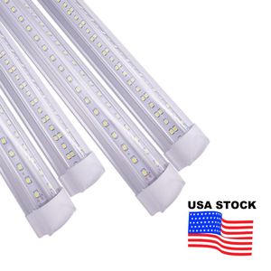 Işık Fikstür Kapakları toptan satış-8ft Mağaza Işık Fikstürü T8 LED Tüpler Işıkları Soğuk Beyaz K V şekli Temizle Kapak Garaj W Lümen V Şekil Leds Tüp Aydınlatma için Işıklar