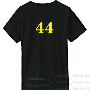 NO44 Black II T-Shirt Gedenkstoffe Exquisite Stickerei Hohe Qualität Tuch Atmungsaktive Schweißabsorption Professionelle Produktion