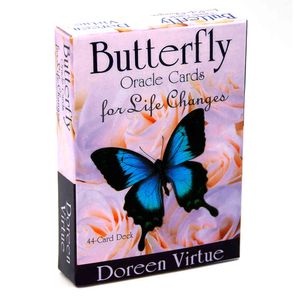 Butterfly oracles Cards for Life Changes Un mazzo di 44 carte e una guida Set di libri di divinazione occulta Principianti Doreen Virtue