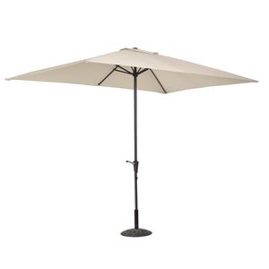 Skugga 2x3/2x2m tr￤dg￥rd utomhus parasol med robusta revben strand paraply bordskl￤der f￶r uteplats pool ingen bas