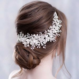 Blumenstirnband Hochzeit Haarschmuck Braut Tiara Kammnadeln Schmuck 210616