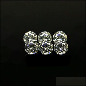 Gioielli con diamanti sciolti Prezzo di piccole dimensioni 0,7 mm-1,6 mm 3A Diamante simulato di qualità Forma rotonda bianca Cubic Zirconia Cz Pietre per fare Drop De