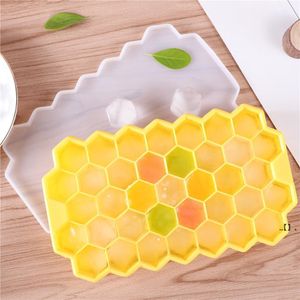 NEW37 Ice Cubes Frozen tools Hornet nest Shape frozens Tray Cube Silicone Mold Bar Party Drinks Mould Pudding Tool EWB7770