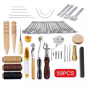 Sewing Notions & Tools 28PCS Craft Leather Tool Set DIY Hand Working Kit Stiching Carving Printing Cutting Leathercraft Accessories