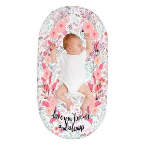 Crib Sheet Baby Diaper Changing Pad Flower Printed Cradle Cover for Newborn Moses Basket Bed Mattress