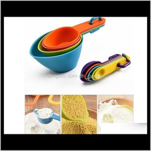 Kitchen, Dining Bar Home & Garden Drop Delivery 2021 Plastic Spoons Set Kitchen Measuring Cups For Dry Liquid Ingredients Wholesale Baking Ut