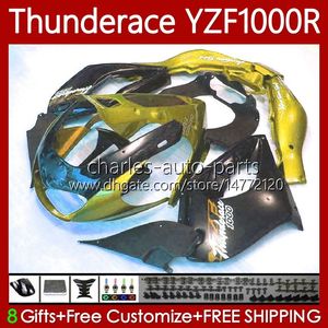 Corpo OEM para Yamaha Yzf1000r Thunderace YZF 1000R 1000 R 96-07 Negócio de ouro preto 87No.156 ZF-1000R 96 97 98 99 00 01 YZF1000-R 02 03 04 05 06 07 1996 2007 Kit de feiras