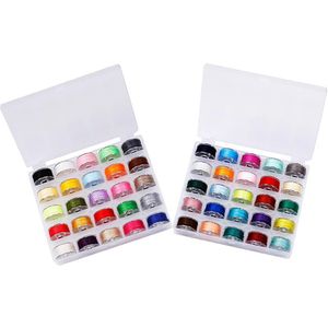 25-72 Colors Thread Spools Sewing Machine Bobbins Plastic With For Machines Quilting Accessories Notions & Tools