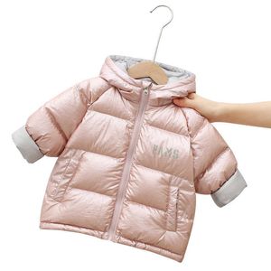 Neue Kinder Daunenjacke Jungen Mädchen Kurze Kinderkleidung Verdickte winddichte wasserdichte Kinderjacke TZ710 H0910