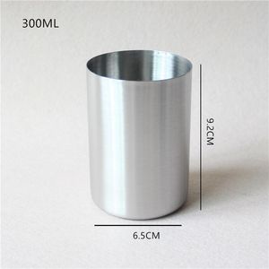 Stainless Steel Beer Cups Small Straight Body Saka Mug Solid Couple Rinse Cup Durable Mugs Classical Home Mug DH8580