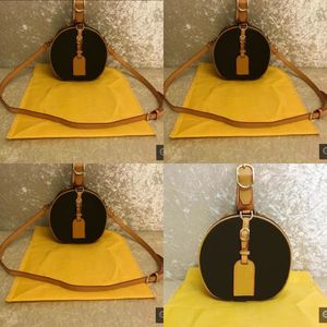 Women Zipper Boite Chapeau Bag Favorite Brown Handväska Cirkulära handväskor Cross Messenger Shoulder Bags M44699 N44578