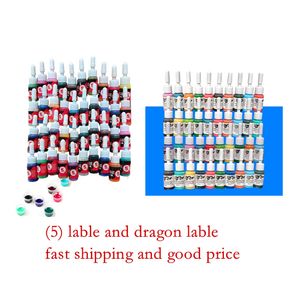 Wholesale 40 Colors 5ml Professional Tattoo Ink Supply 1oz Black Tattoos Inks 30ml Color Pigment for Body Art Permanent Makeup