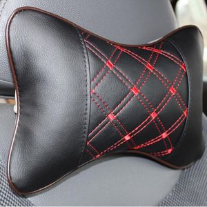 Wholesale safety drop cloth for sale - Group buy Seat Cushions PU Cloth Dual Auto Safety Car Headrest Breathe Head Neck Rest Pillow Universal Drop