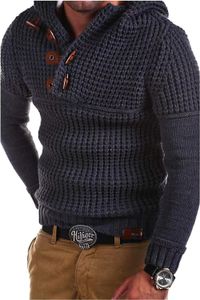 SWEATER MAN Wiosna jesienna zima mężczyźni moda ciepło vintage pullover Sweters Overize Turtleeck Hoat Hoodies Ubrania