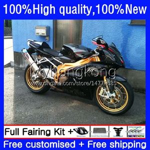 Кузов для Aprilia RV60 RSV 1000 R 1000R RSV1000R Gloss черный новый Mille 03-06 Body 9no.99 RSV1000RR 2003 2004 2005 2006 RSV1000 RSV-1000 R RR 03 04 05 06 Cate Rating Kit