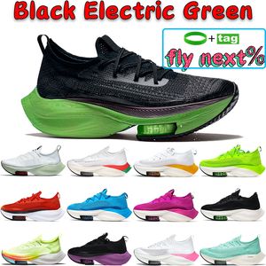 Wholesale Newest fly next% Watermelon men running shoes Black Electric Green university gold volt laser fuchsia Hyper Turquoise women sneakers