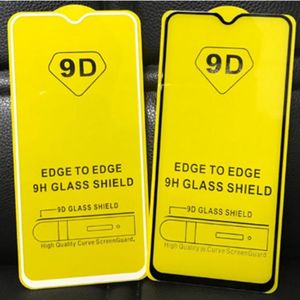 9D Full Cover Glass LCD skärmskydd Explosionssäker tempererad film för iPhone XS XR Plus Pro max Mini med detaljhandelspaket