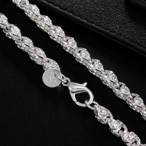 Ketten 925 Sterling Silber 50 cm 60 cm 5 mm Wasserhahn Kette Halskette für Frauen Mann Mode Charme Schmuck