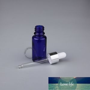 Free Wholesale 15ml/15cc Cobalt Blue Essential Oil Bottle 0.5oz High Quality Glass Dropper Small Glassware