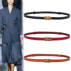 Women's Belts Decoration Suit PU Leather Belt for Women Skirt Sweater Coat Adjustable Black Belt PD002