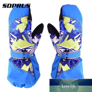 Luvas de crianças Inverno Winproof impermeável luva infantil menino meninas meninas espessamento luvas de snowboard de esqui para esportes ao ar livre