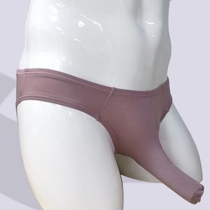 Modala underkläder män gay briefs separation plastotype manliga trosor bikini slip mjuk sexig underkläder du konvex penis ad323