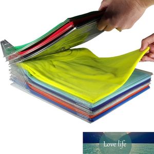 Titulares de armazenamento 20 PCs Creative Home Closet Roupas Organizador Documentos Documentos Divisores T-shirt Organização do Sistema de Armazenamento de Armazenamento