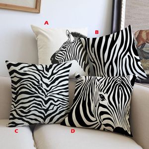 Kussensloop bedrukte kussensloop kussenomslag zebra print patroon gelukkige sunmer tijd worp covers home accessoires