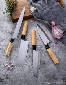 Luxury Damascus Japanese Kitchen Sushi Cooking Knives Knife Sets Meat Cleaver Sharp Vegetable Knife 8 Inch Wood Handle Chef Knife