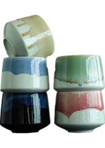 big capacity colorful ceramic tea Mugs porcelain teacups chinese kung fu cup 200ml 8.3x6.5cm
