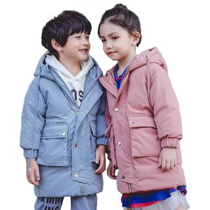 2020 зимняя детская верхняя одежда одежда девочка куртка утолщение ветрозащитные теплые детские мальчики пальто детей Parkas детская одежда H0909