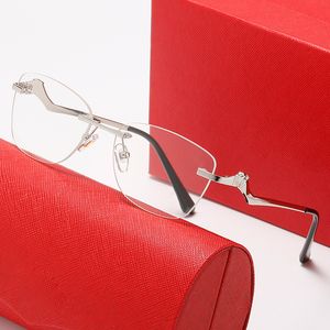 Designer de óculos de sol quadros moda óculos de sol mulheres homens irregular prata metal quadro óculos de prescrição óptica óculos óculos óculos óculos 55-20-143mm