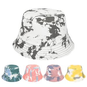 2021 Nuovo Tesa Piccola Tie-Dye Cappello Della Benna Berretto da Uomo Berretto da Donna Estate Cappello da Sole All'aperto Tendenza di Personalità pieghevole in Cotone