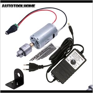 Wholesale saw tools resale online - Mini Electric Hand Drill Bits Set Dc V Motor Jt0 Chuck Power Supply Adapter With Terminal Diy Drilling Hole Saw Tools T200324 Vrlt Aajhd