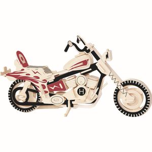 Picture Puzzle Toy Simulation Model Three-dimensional Puzzle Cool Motorcycle Creative DIY Puzzle Christmas Gifts