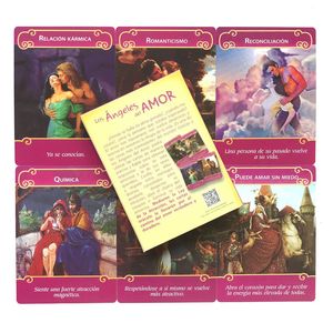 44Card SpanishRomance Angels Tarot Oracles Cards For Fate Divination Board Game And A Variety Of Options Games Individual Black Friday M0VX