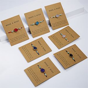 Friendship Make a wish Druzy Drusy Resin Handmade braided Rope Bracelet for Women Christmas party Card gift