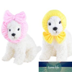 1 Pc Cute Winter Warm Dog Caps Pet Scarf Bows Ties Cat Dog Collar Headgear Bathing Cap Dogs Scarves Grooming Accessories Factory price expert design Quality Latest