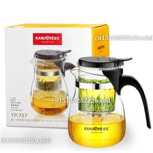 TP-757 Kamjove Art Teetasse * Tassentopf 700 ml Glas Gongfu-Topf Maker Press Puer Tie Guan Yin Grün 210813