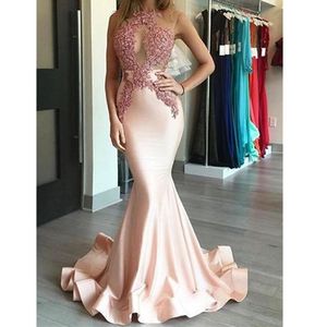 Dresses Plus Evening Size Illusion Long Sleeves Elegant Dubai Arabic Sequins Prom Gowns Party Dress00020