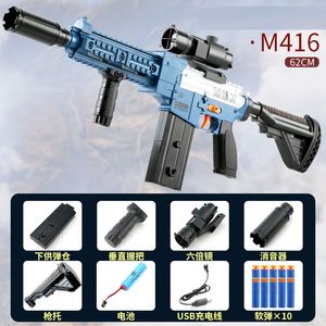 M416 электрические игрушечные пистолеты винтовки снайпер пистолет блажера Armas Launcher мягкая пуля пластиковый пистолет CS для детских мальчиков на улице