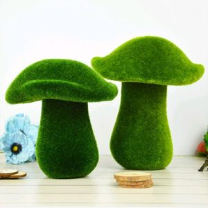 Decorative Flowers & Wreaths Decoration Artificial Green Moss Mushroom Tufting Table Display Decor Flower Fake Grass For Christmas And Weddi