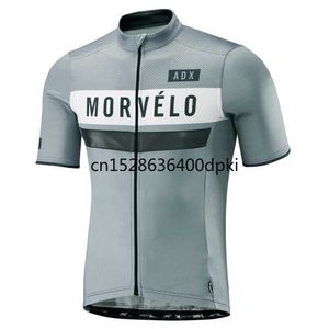 2021 Morvelo Newest Pro Team Fit Высокое качество Мужская Летняя Короткая Рукав Велоспорт Детки Велоспорт Джетки с коротким рукавом Рубашка H1020