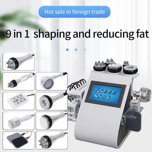 RF 80k Laser Lipo cavitation Machine Face Massager 9 In 1 Radio Frequency Skin Tightening Red Light Therapy Full Body