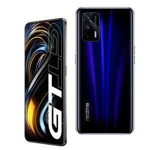 Original Realme GT 5G Telefone Celular 8GB RAM 128GB ROM Snapdragon 888 64.0mp Ai 4500mAh Android 6.43 polegadas Amoled Super Tela Cheia Impressa Impressão Face Smart Cellphone