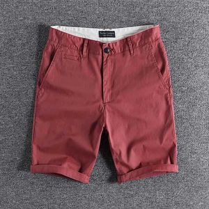 Six color casual shorts men's summer wear in five trouser cotton bullet trend personalized solid 0227 sale 210714