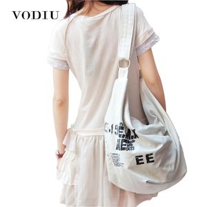 Black Korean Over Shoulder Bags Women Female Irregular Canvas Crossed Body Crossbody Handbags Bag Ladies N Messenger Bags 211009